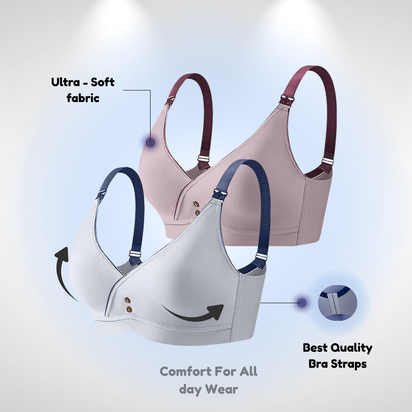 Milimom® Lightweight Wireless Push-Up Bra