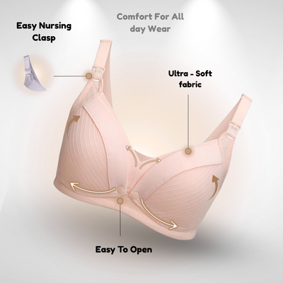 Milimom® Full Coverage Nursing Bra with Front Open Panels